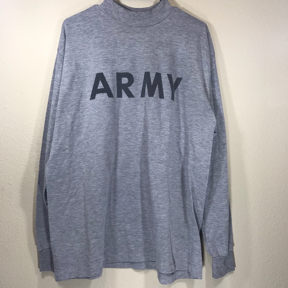 Army PT Physical fitness Mock Neck sweatshirt top